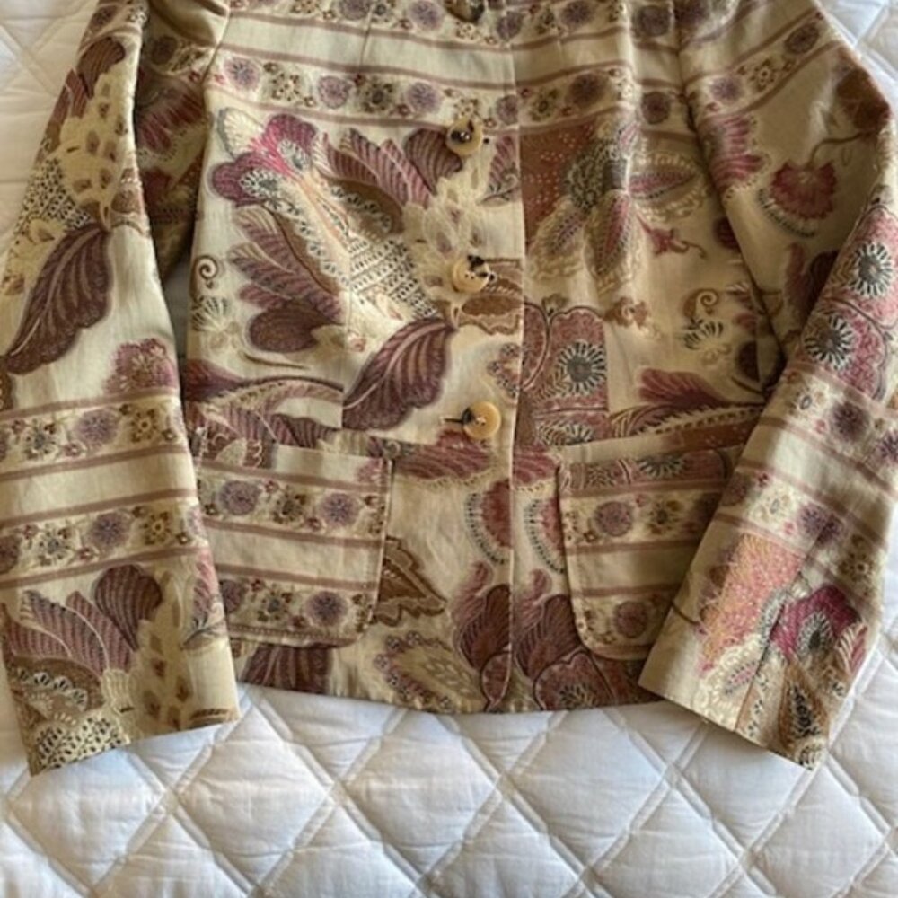 Vintage Etro Milano Silk Bazer